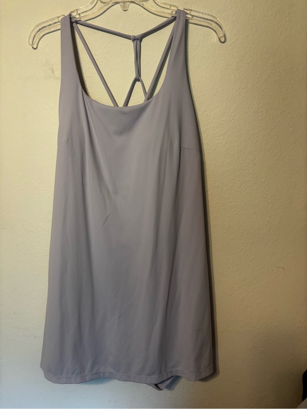 Avia Athletic Tennis Dress XL Lilac Strappy Back Built-In Bra Lined Activewear